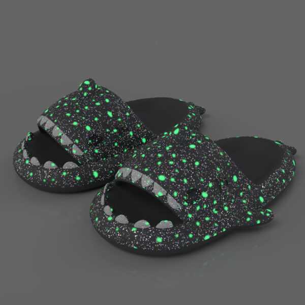 Shark Slippers With Starry Night Light Design - Image 9