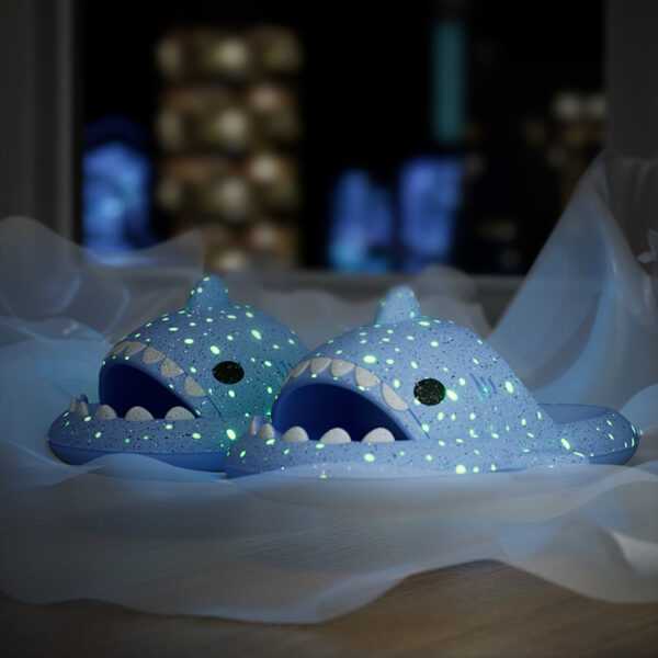 Shark Slippers With Starry Night Light Design - Image 7